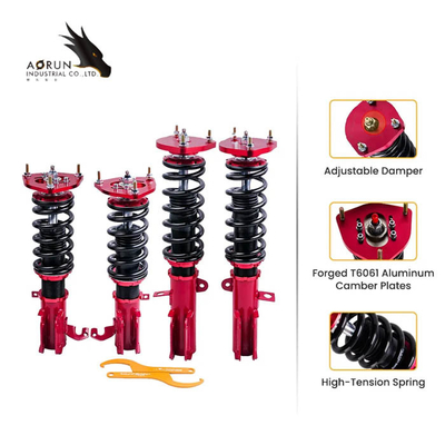 トヨタ・カローラE90 E100 E110 AE92 AE101 AE111 Coiloverの懸濁液のための調節可能な衝撃吸収材