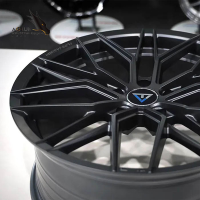 中国の製造のFelgenマットの黒18x8 PCD5x114.3の合金は車輪の乗客の車のホイール及びタイヤの車輪に縁を付ける