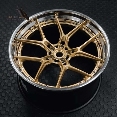 カスタマイズされた贅沢なMonoblockは2部分3部分上限の造られた車輪のレース カーのための合金の車輪を造った