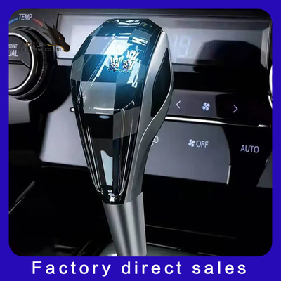 自動内部の付属品の水晶接触Luminous Pommeau De Levier De Vitesse De Voiture RGBによって導かれる転位車ギヤ ノブ