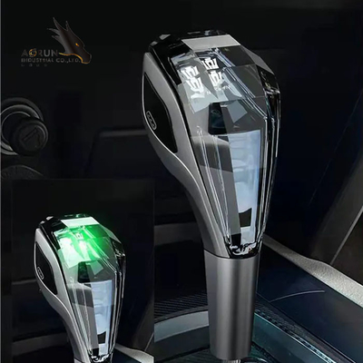 自動内部の付属品の水晶接触Luminous Pommeau De Levier De Vitesse De Voiture RGBによって導かれる転位車ギヤ ノブ