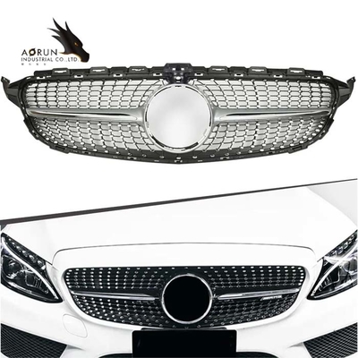 ベンツCのクラスW205の2014-2018年のダイヤモンドのための車のフロント・バンパのグリルのグリルはグリルを競争させることのスタイルを作る